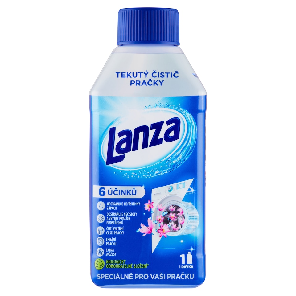 Obrázek 1 pro produkt Lanza Tekutý čistič pračky svěží vůně 250ml