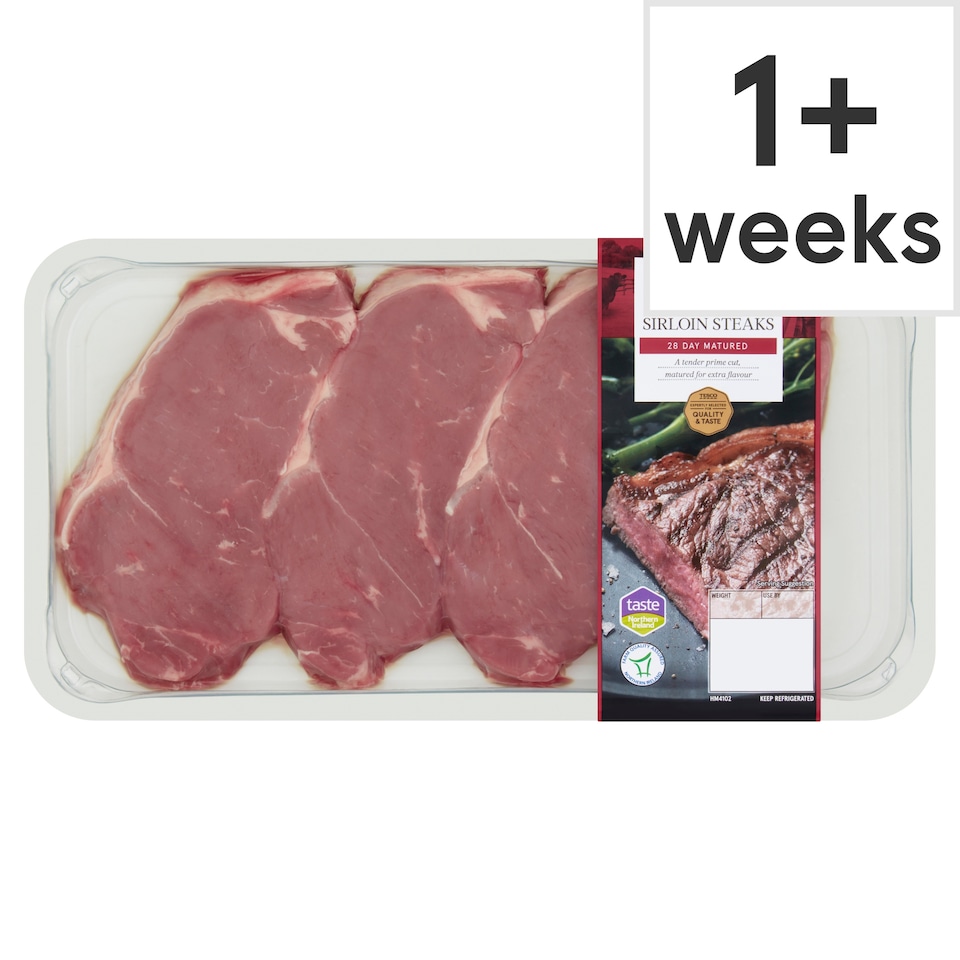 Tesco Northern Irish Beef Sirloin Steaks 616g