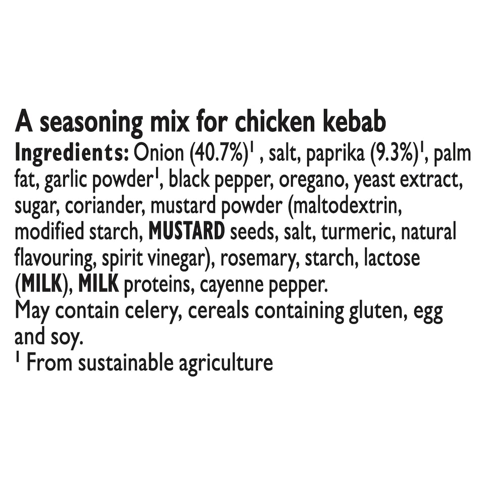 image 1 of Colman's Weekend Wonders Chicken Kebab Recipe Mix 30G