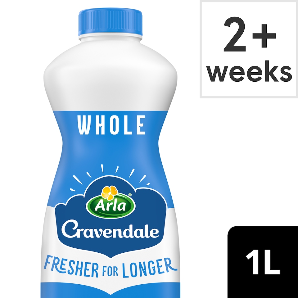 image 1 of Cravendale Filtered Fresh Whole Milk 1L Fresher for Longer