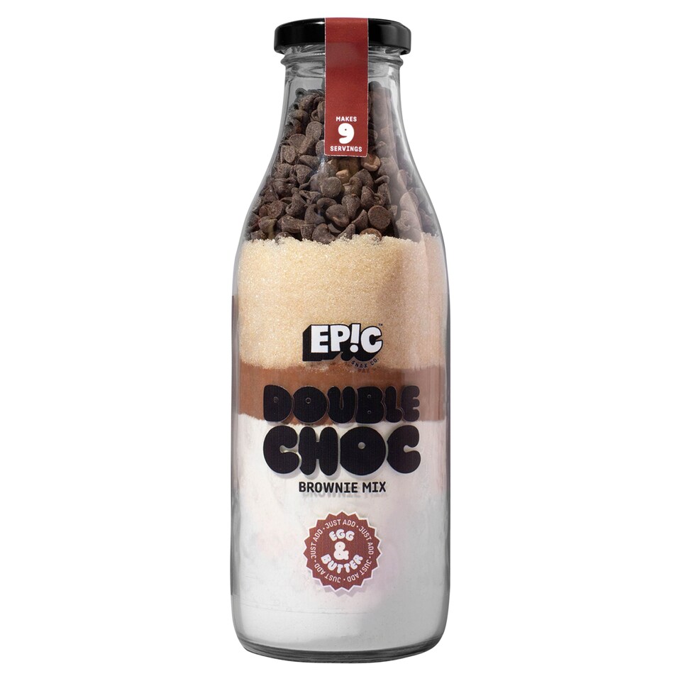 EPIC DOUBLE CHOC BROWNIE BAKING MIX 360G