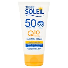 Tesco Soleil Anti-Ageing Q10 Face Sun Cream SPF50 50ml