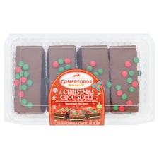 Comerfords 4 Christmas Choc Slices 185g