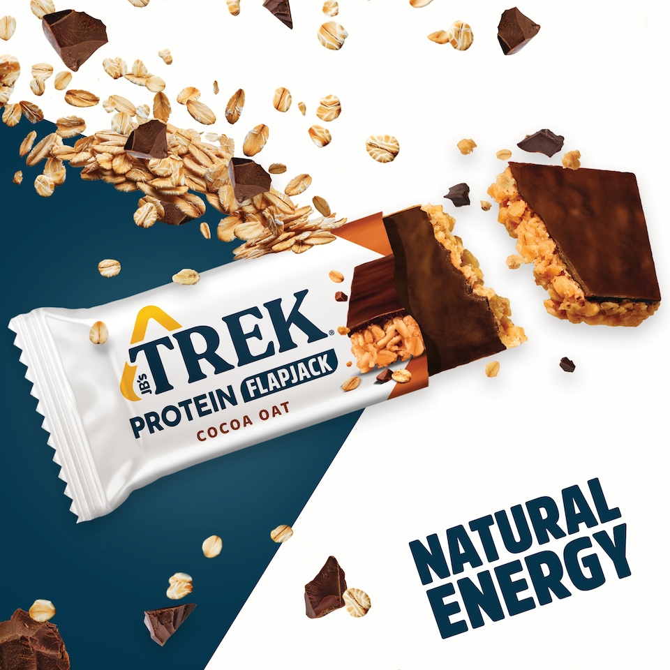image 1 of Trek Protein Flapjack Cocoa Oat 50g