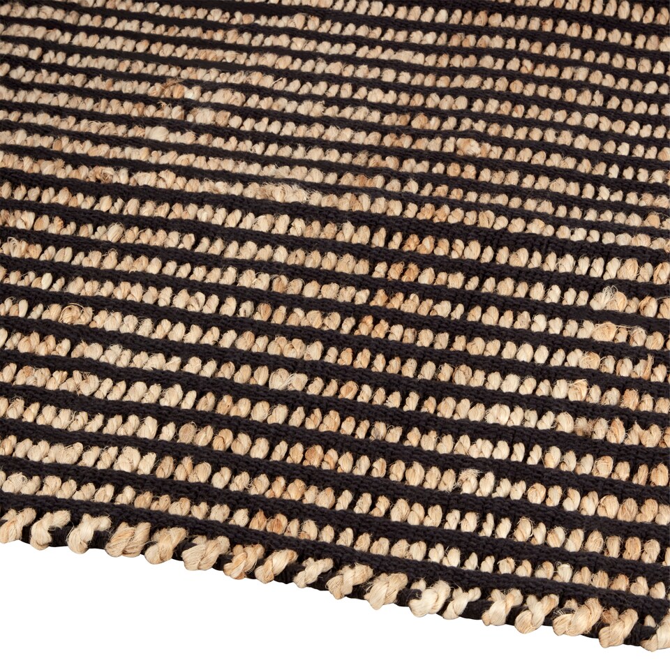 image 1 of F&F Home Black Jute Rug
