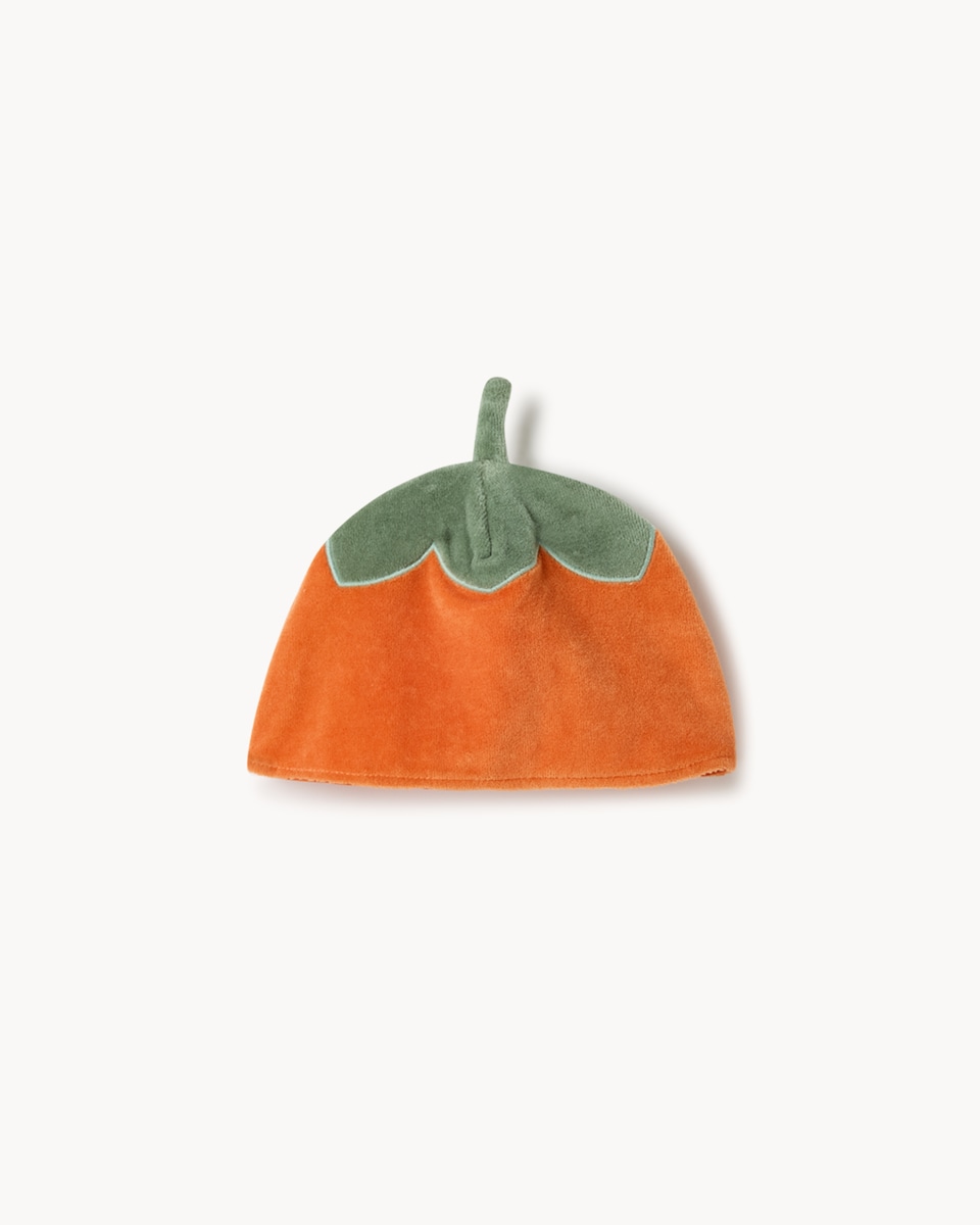 image 1 of F&F Baby Pumpkin Dress-Up Top, Bodysuit, Trousers and Hat Set in Brick