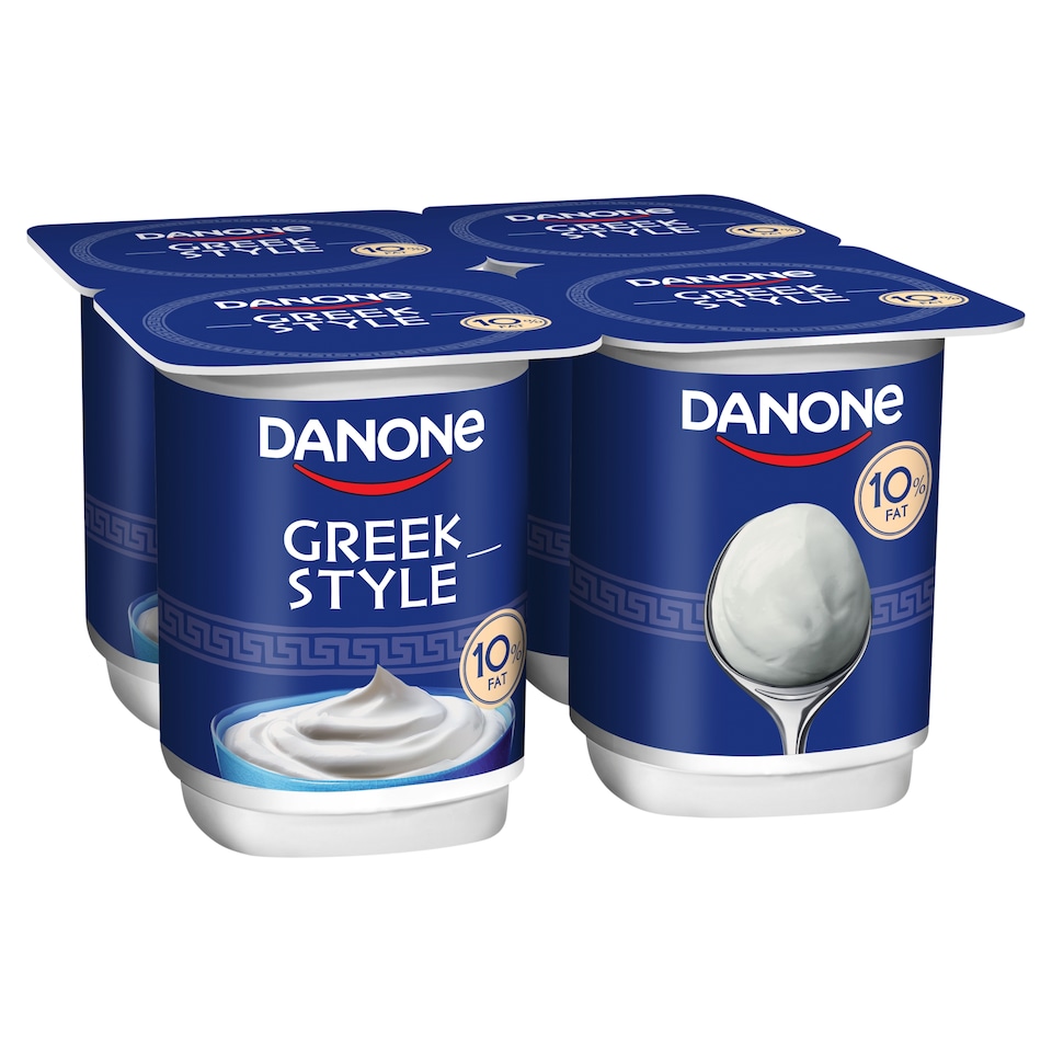 Danone Greek-Style Unflavoured Yogurt 4 x 140 g