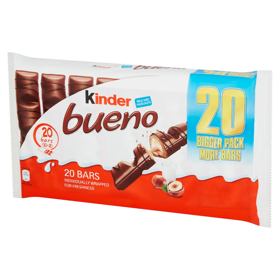 image 1 of Kinder Bueno Chocolate Wafer Bars 10 X 43G