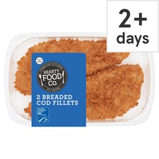 Hearty Food Co. Breaded Cod Fillets 2 Pack 300g