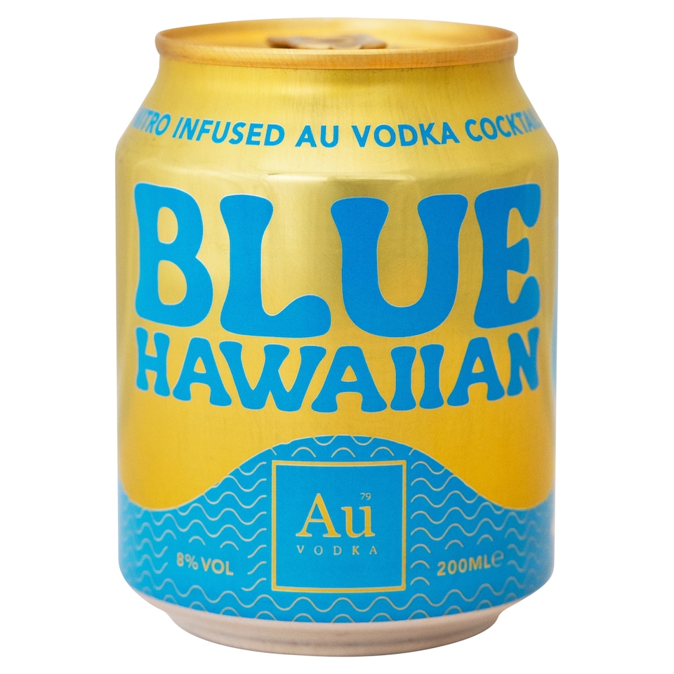 Au Vodka Blue Hawaiian Cocktail 200ml 