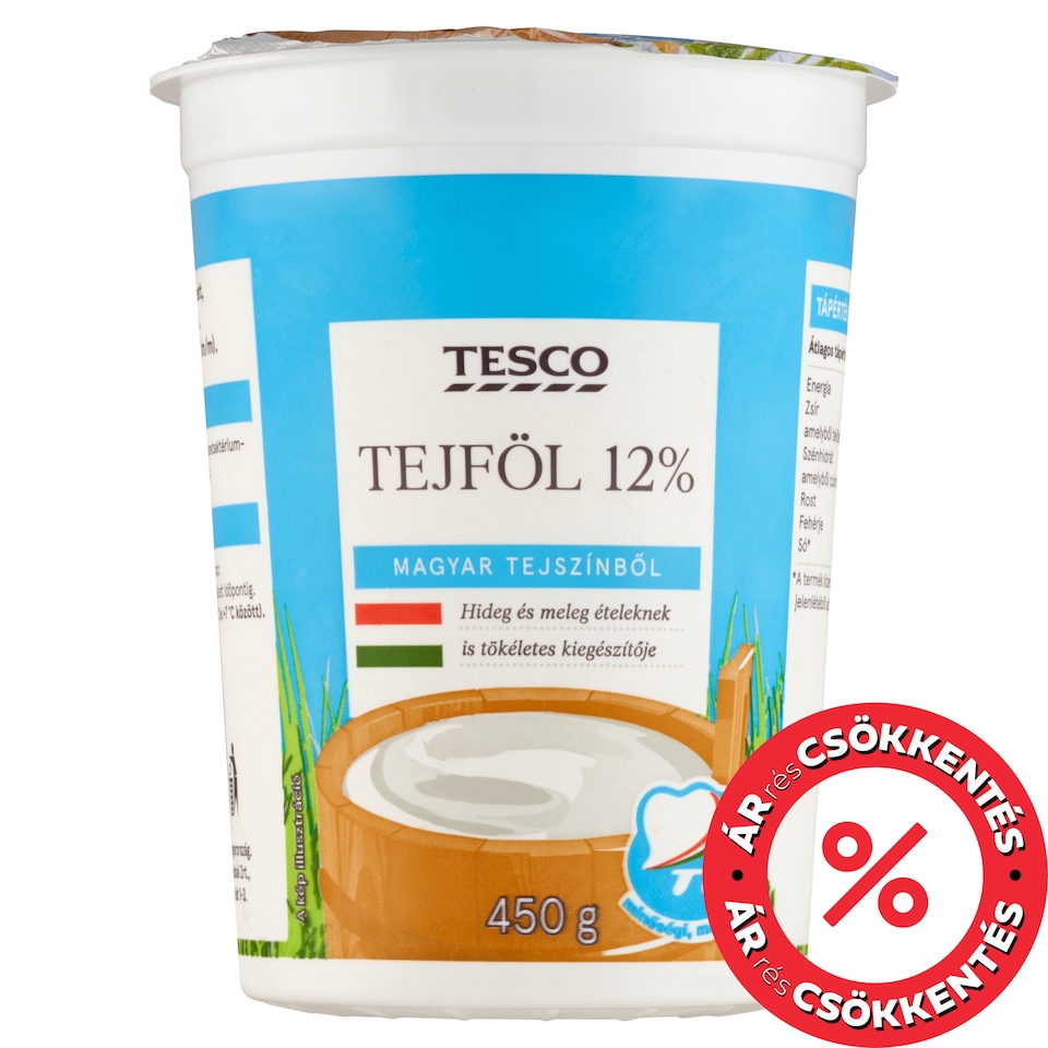 Tesco Sour Cream 12% 450 g