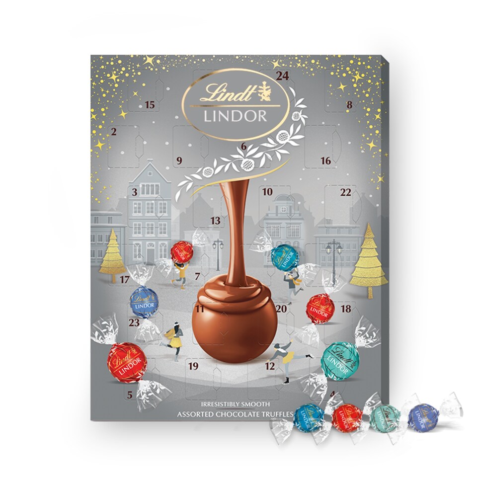 image 1 of Lindt Lindor Silver Advent 297g