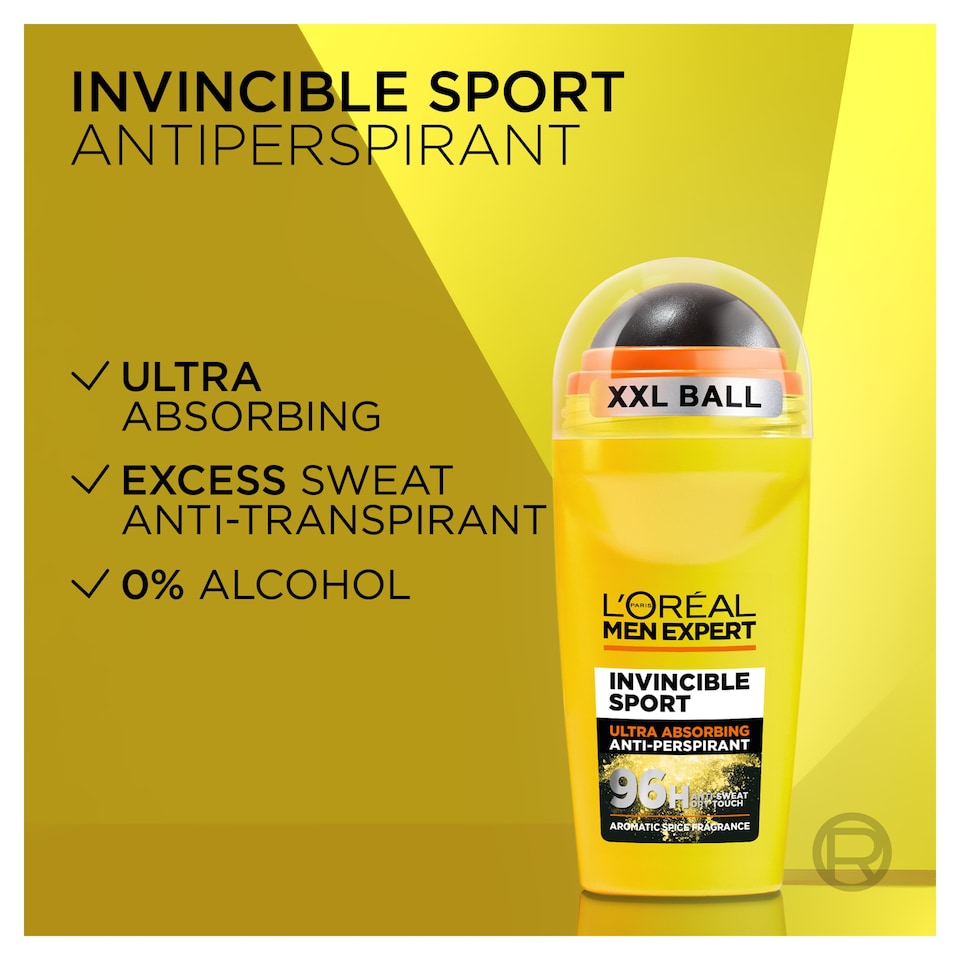 image 1 of L'Oreal Men Expert Invincible Sport Roll-On Deodorant 50ml