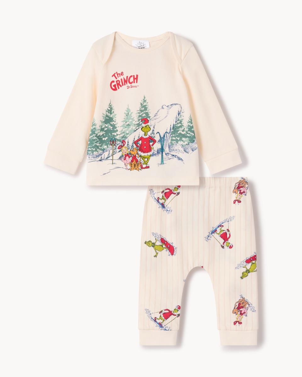image 1 of The Grinch Pure Cotton Matching Family Pyjama Set in Multi