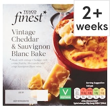 Tesco Finest Vintage Cheddar & Sauvignon Blanc Bake 150G
