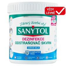 Sanytol Odstraňovač skvrn dezinfekce zářivě bílá 450g