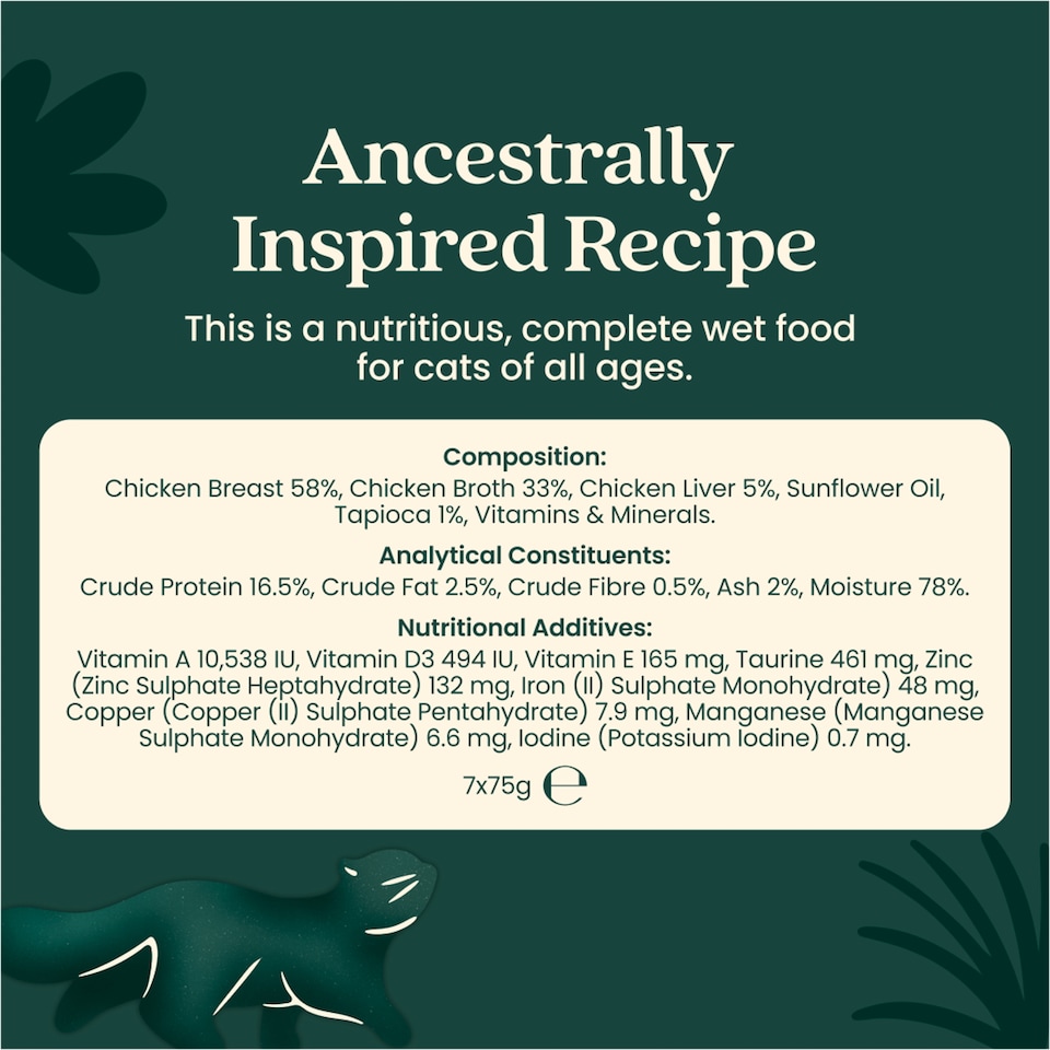 image 1 of Untamed Chicken Breast in Gravy Cat Food 75G