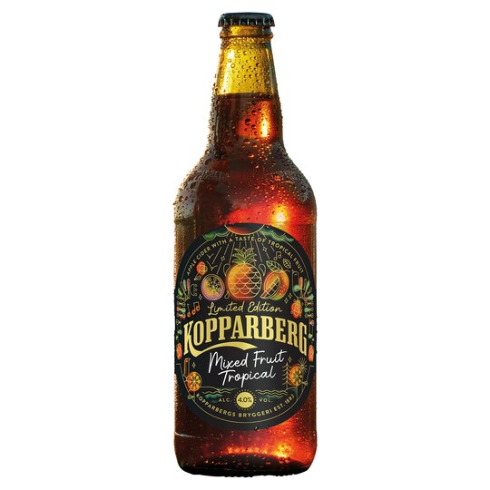 Kopparberg Mixed Fruit Tropical Cider 500Ml Tesco Groceries