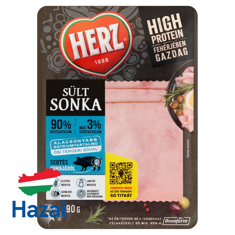 image 1 of HERZ Sliced Baked Ham 90 g