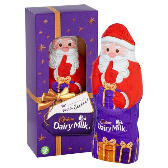 Cadbury Dairy Milk Hollow Milk Chocolate Santa 175G Tesco Groceries