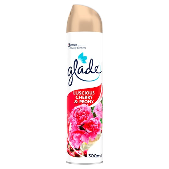 Glade Aerosol Peony & Cherry 300Ml Tesco Groceries