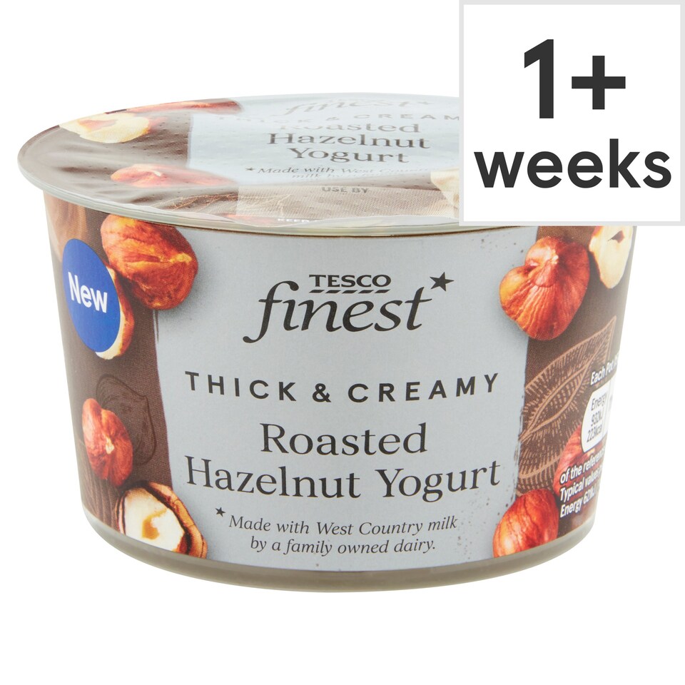 Tesco Finest Roasted Hazelnut Yogurt 150G Tesco Groceries