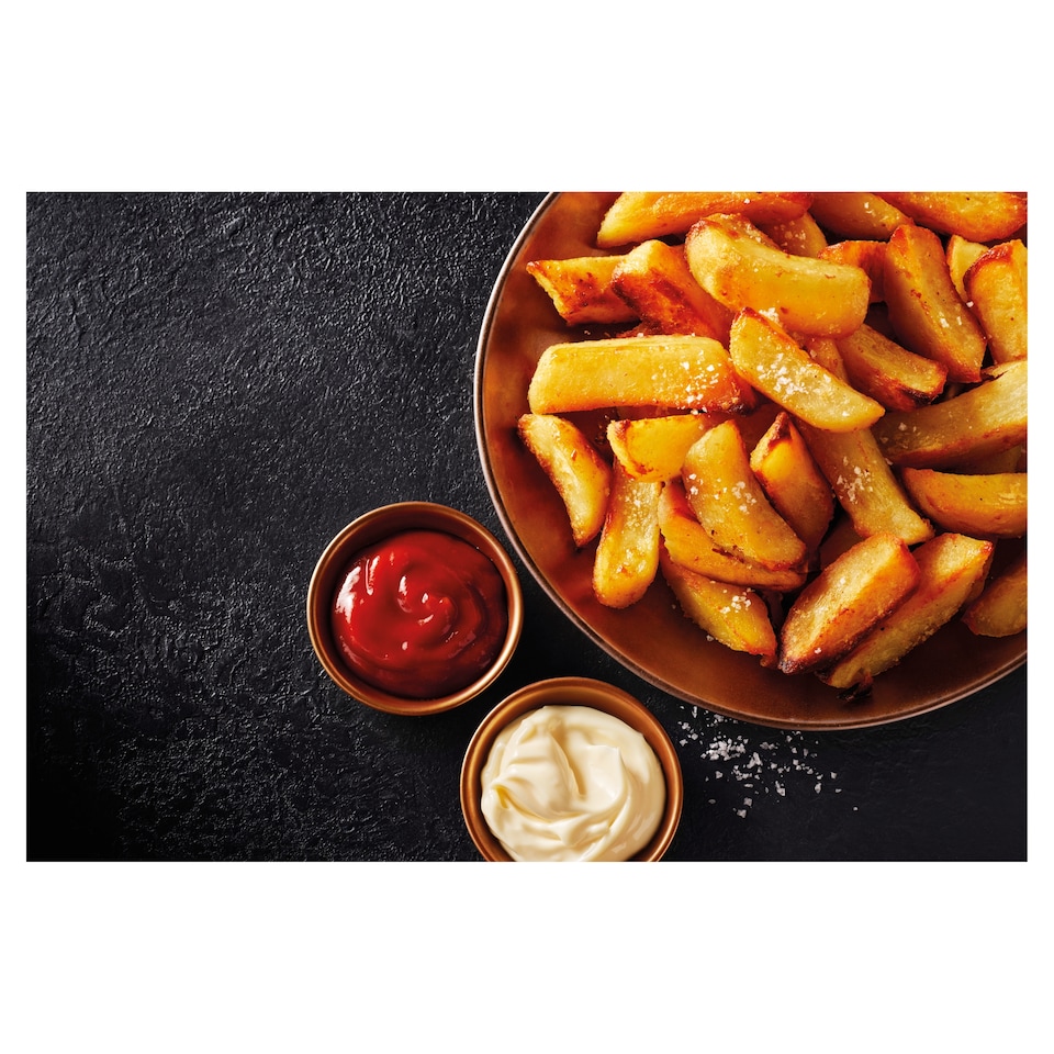 image 1 of Tesco Finest Dine In Triple Cook Chips with Cornish Sea Salt 400g