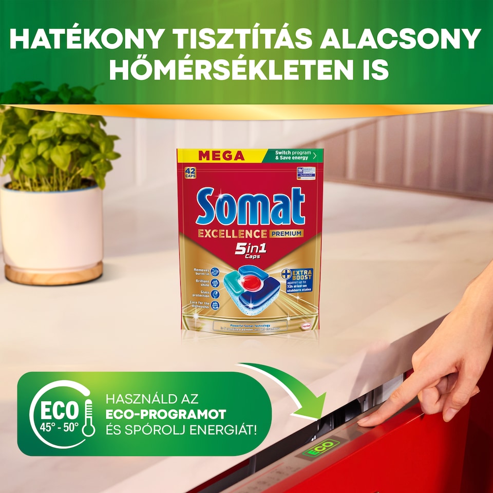 Somat 5in1 Excellence mosogatógép kapszula 42 db  1. kép