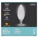 image 1 of Tesco Home E14 806 lm 60 W 2700K LED Candle 3 pcs