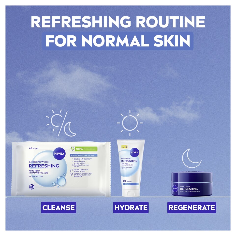 image 1 of NIVEA Cleansing Face Wipes Normal Skin 25 Pack