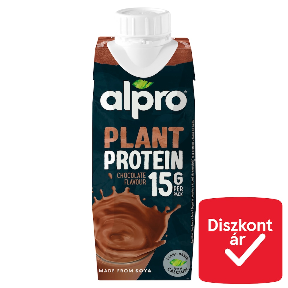 Alpro Plant Protein csokoládéízű szójaital hozzáadott kalciummal és vitaminokkal 250 ml  1. kép