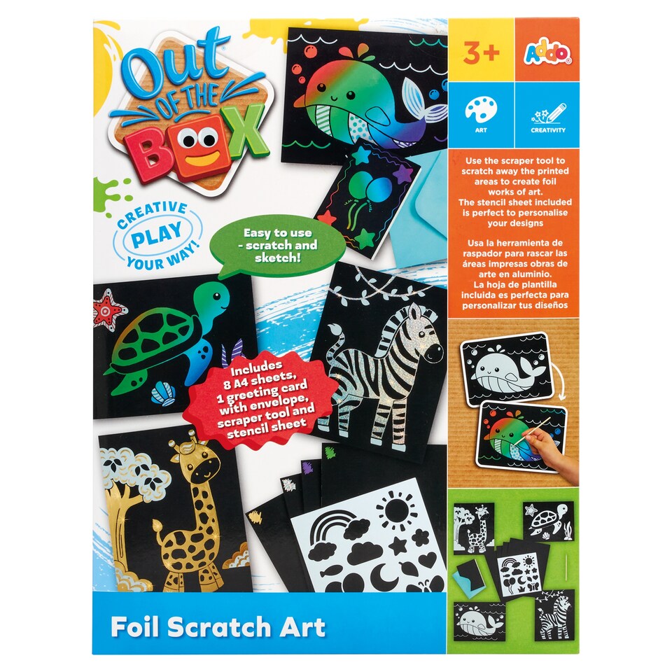 Addo Out of the Box Foil Scratch Art