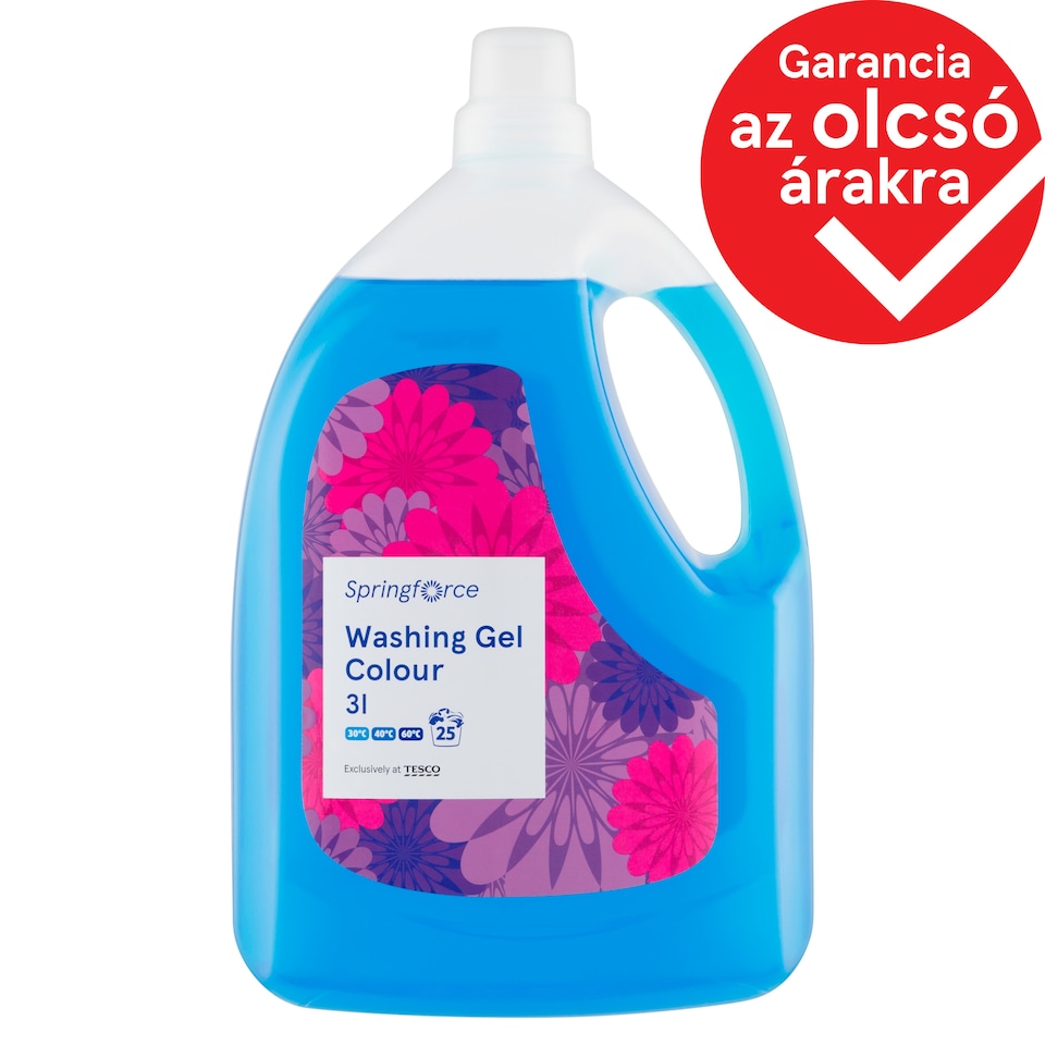 Springforce mosógél színes ruhákhoz 25 mosás 3 l