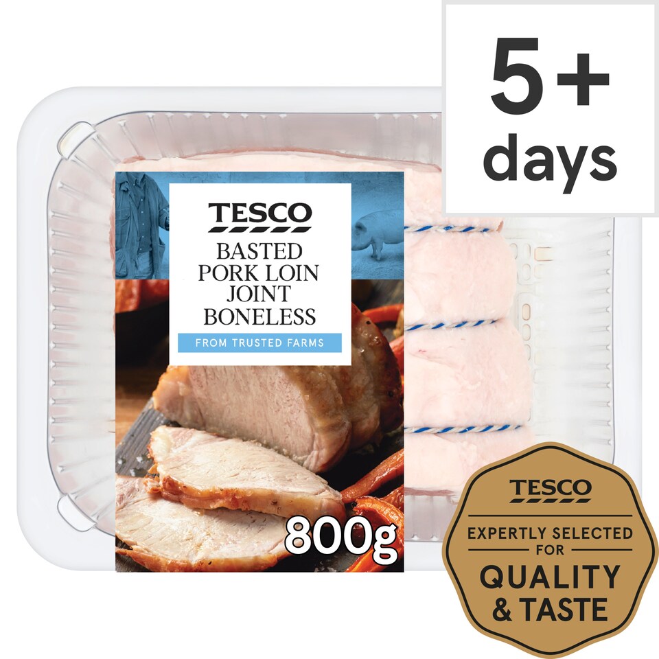 Tesco Basted Pork Loin Joint 800G