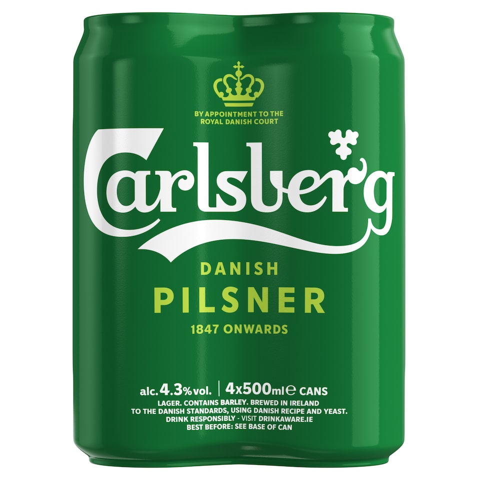 Carlsberg Danish Pilsner 4 X 500Ml