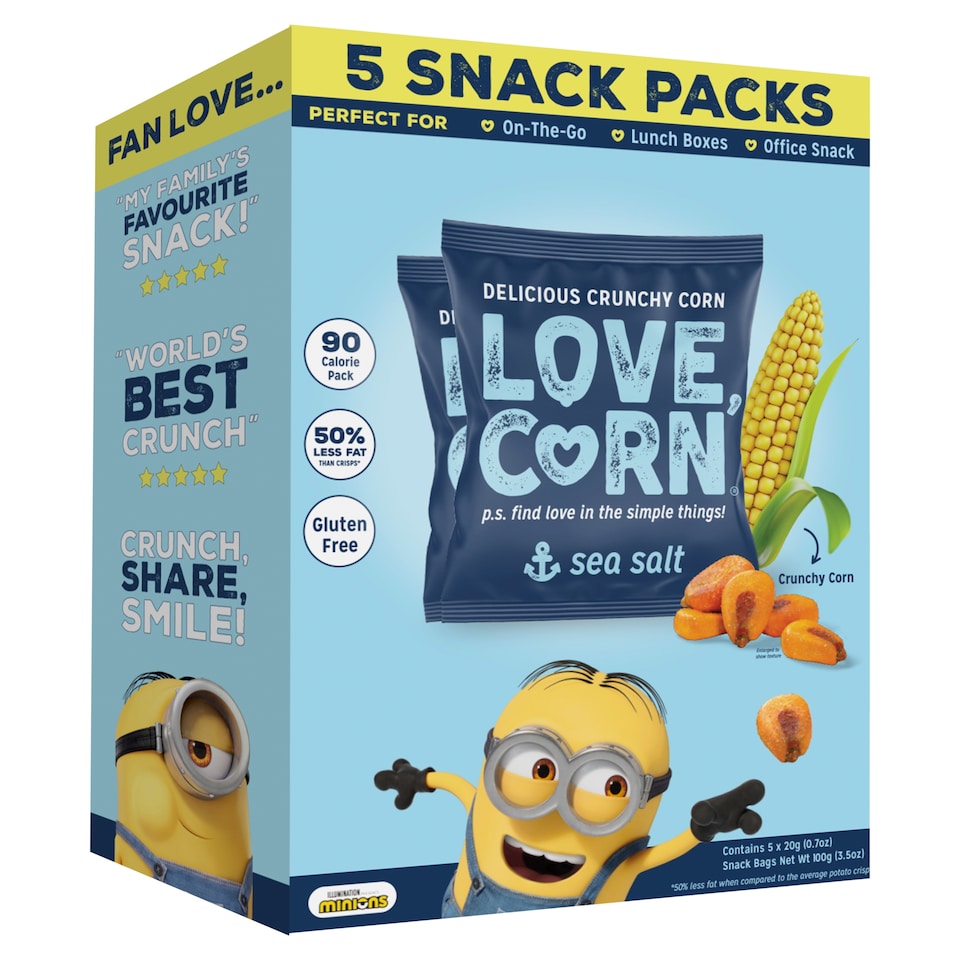image 1 of LOVE CORN Sea Salt Multipack 20g x 5