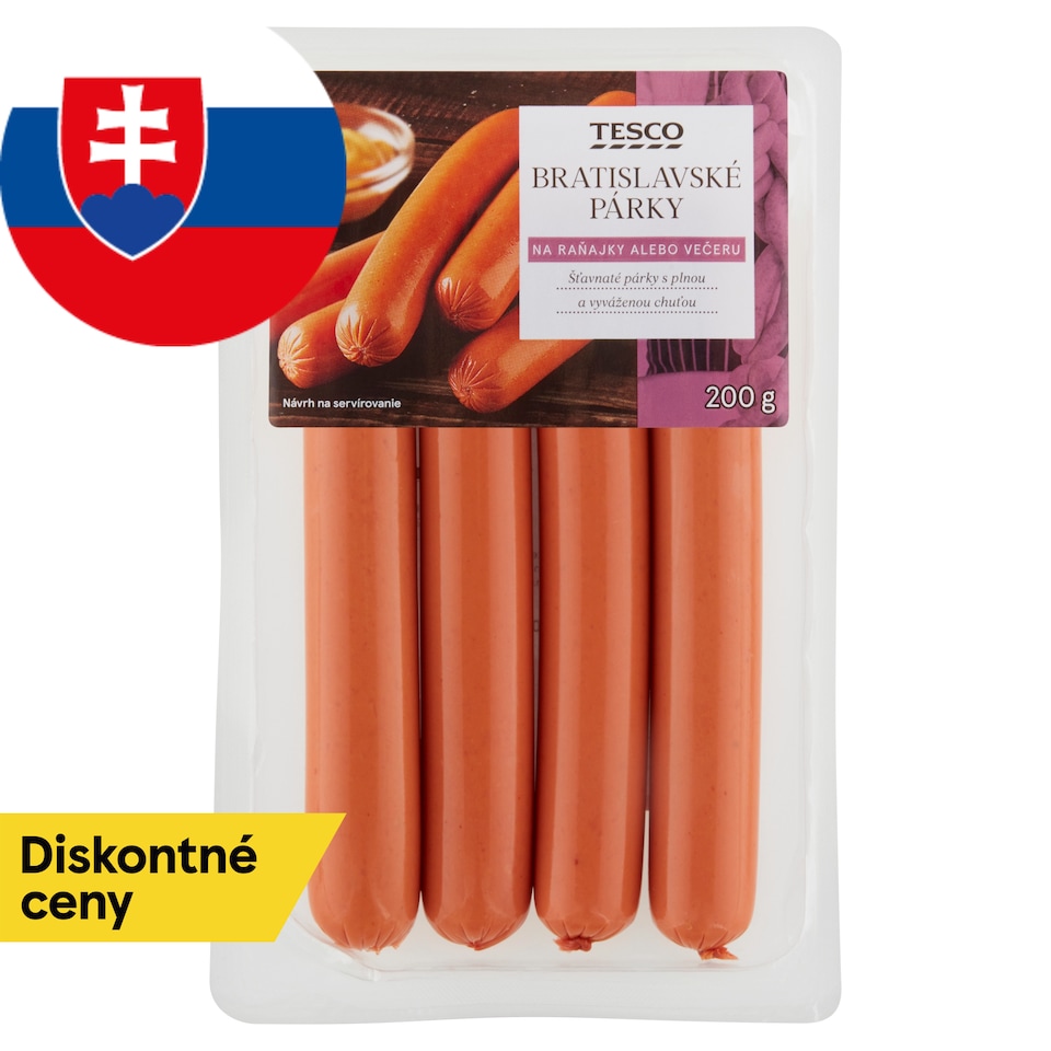 Tesco Bratislavské párky 200 g