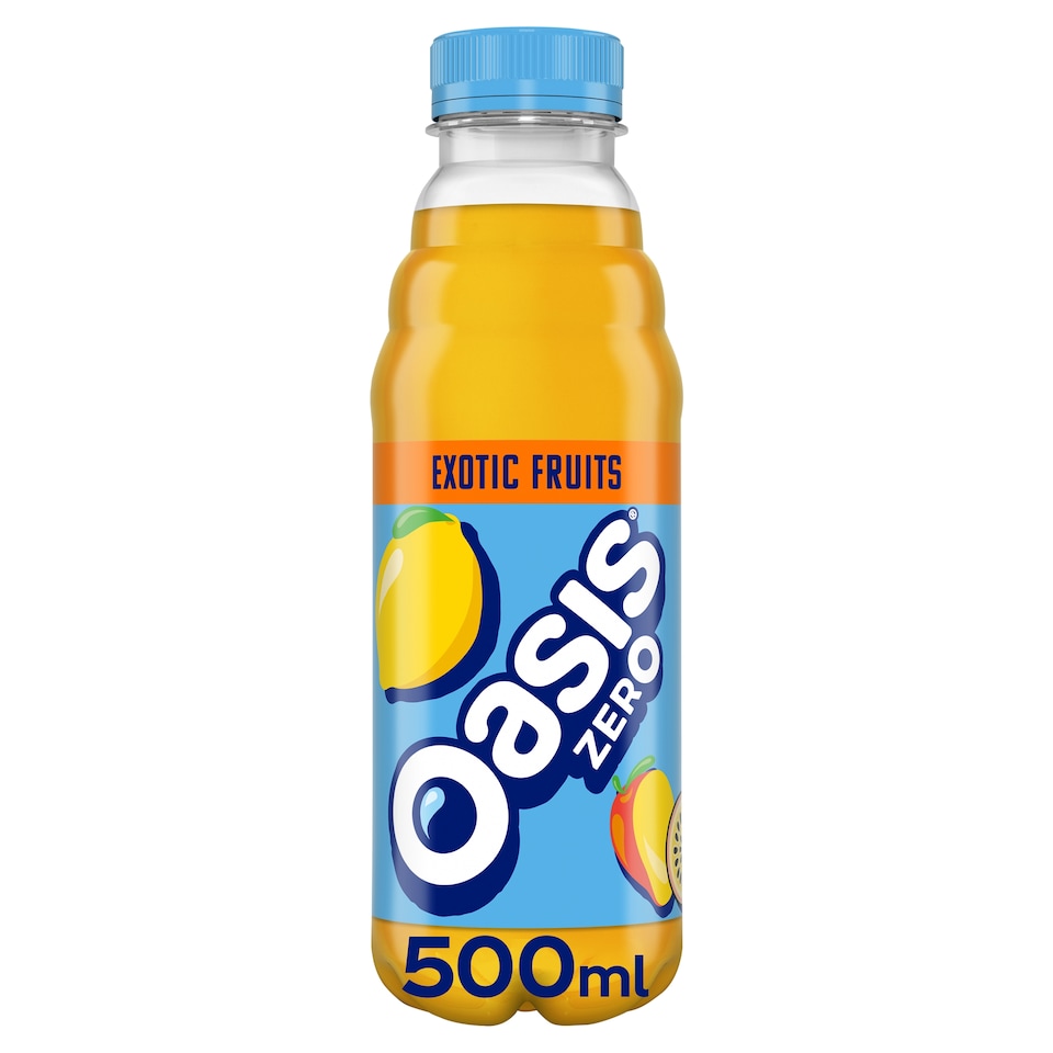 image 1 of Oasis Zero Sugar Exotic Fruits Juice Drink 500ml