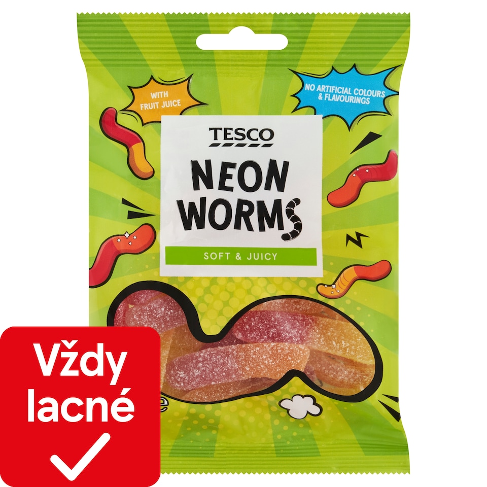 Tesco Želé cukríky s ovocnými príchuťami 100 g