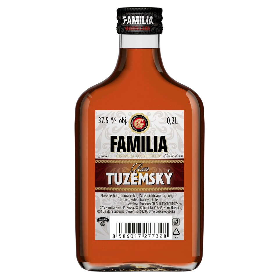 Gas Familia Domestic Rum 37.5% 0.2 L