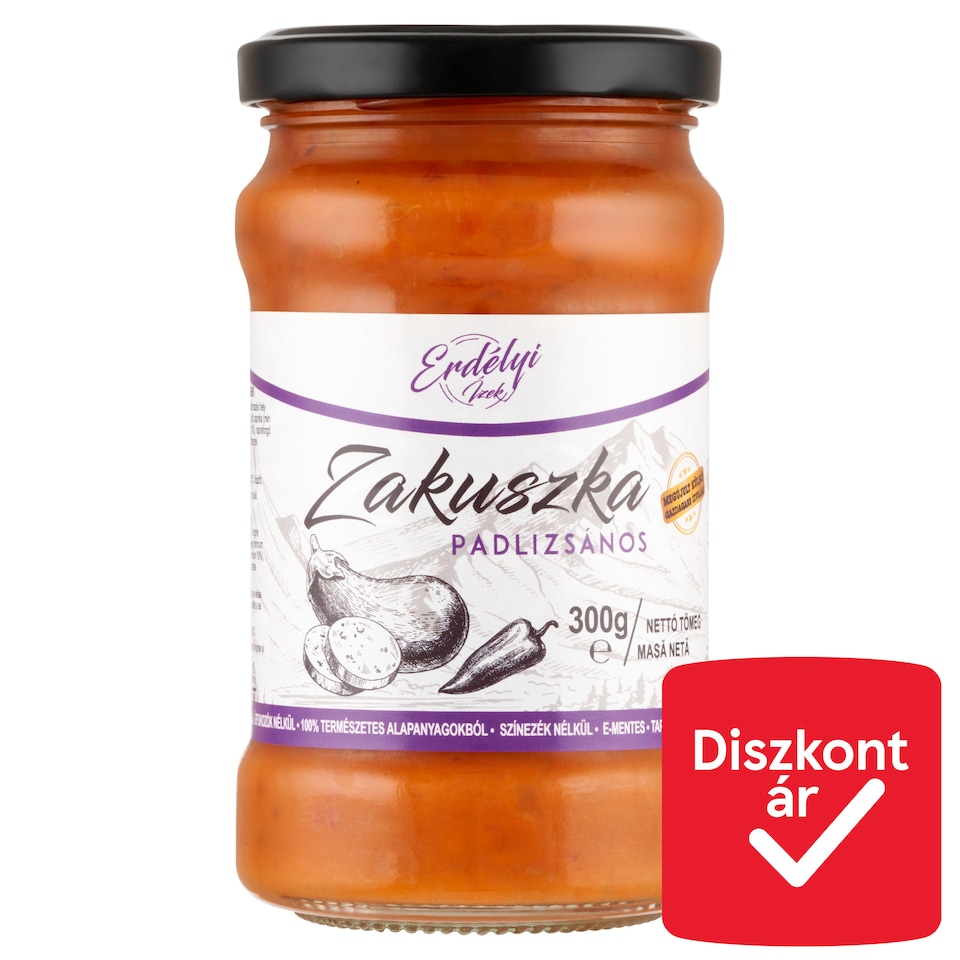 Erdélyi Ízek Zakuszka Eggplant 300 g