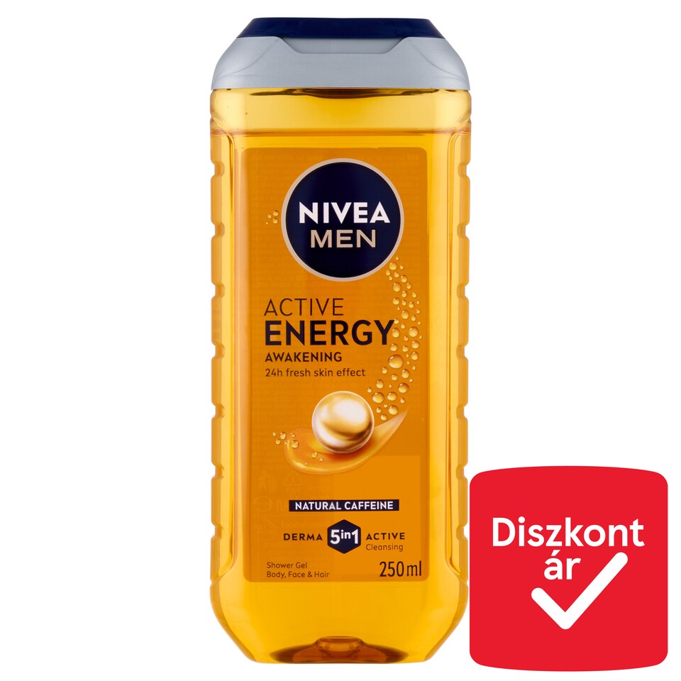 NIVEA MEN Active Energy tusfürdő testre, arcra, hajra 250 ml  1. kép