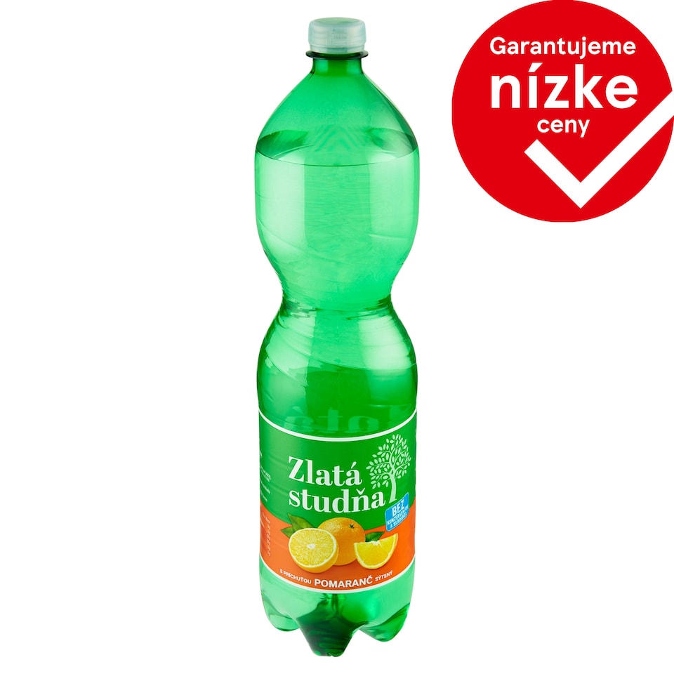 Zlatá Studňa S príchuťou pomaranč sýtený 1,5 l