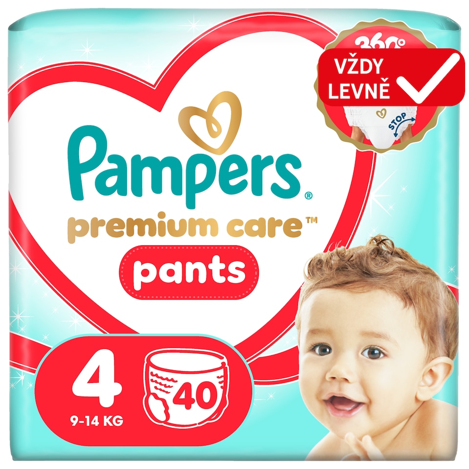image 1 of Pampers Premium Care Pants Size 4, 40 Diapers, 9kg-15kg
