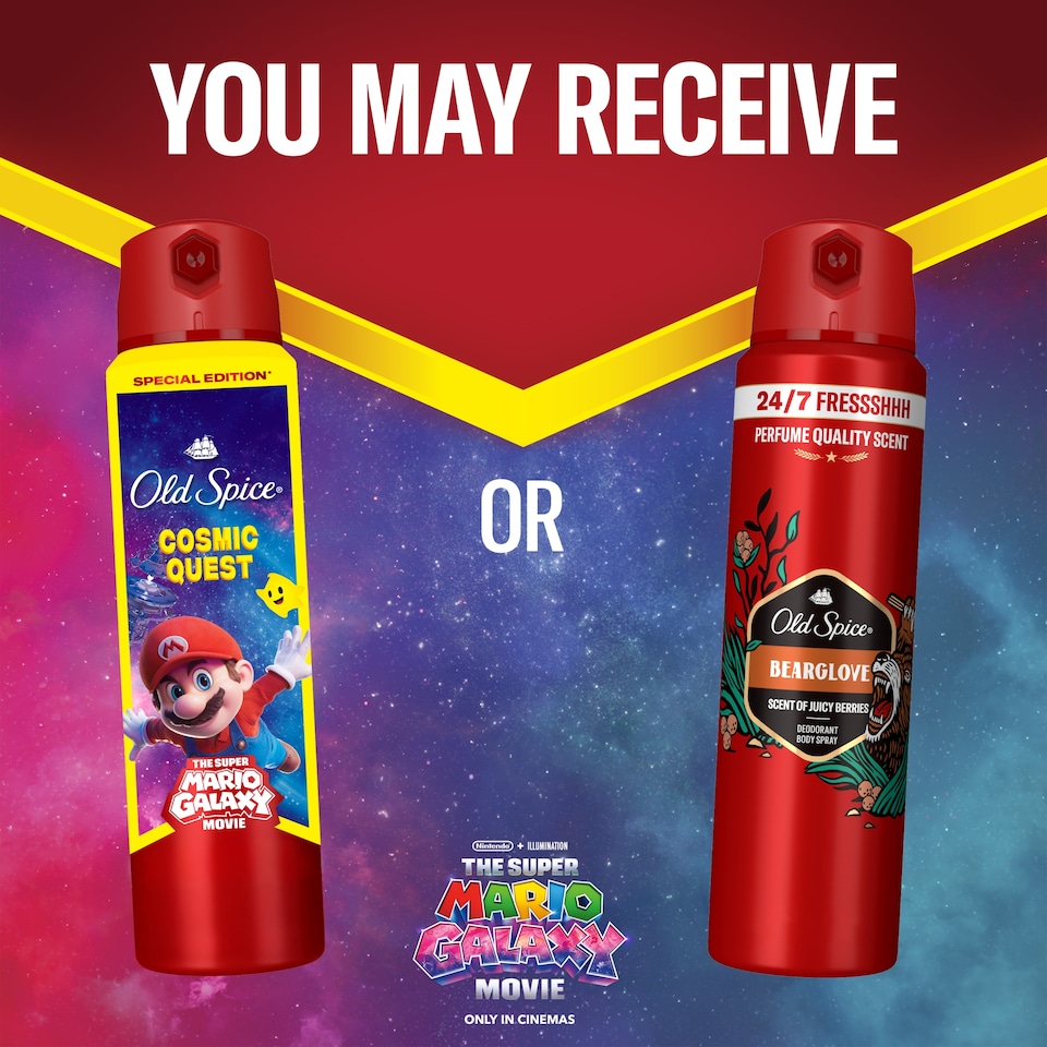 Old Spice Super Mario Special Edition Deo Spray, 200 ml  1. kép