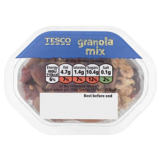 Tesco Snack Pack Snacking Granolamix 50G Tesco Groceries