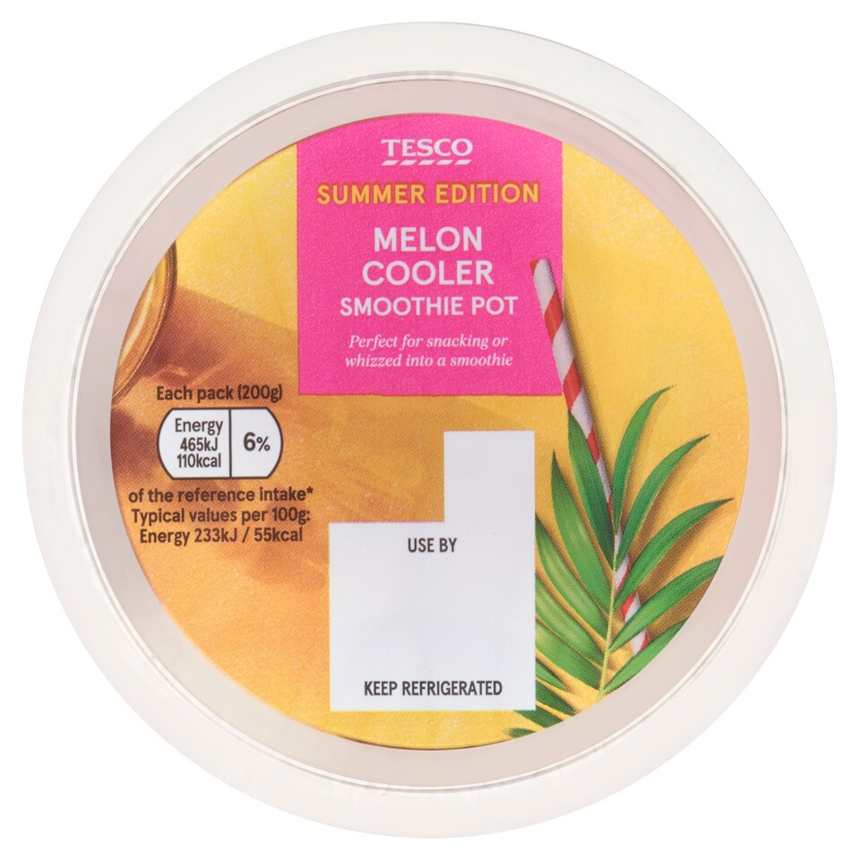 image 1 of Tesco Melon Cooler Smoothie Pot 200g