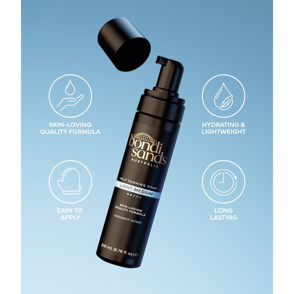 image 1 of Bondi Sands Self Tan Foam Light/Med 200Ml