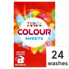 Tesco Colour Sheets 24'S
