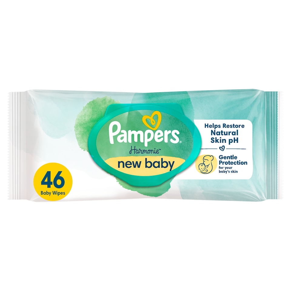 image 1 of Pampers Harmonie New Baby wipes 46 Pack